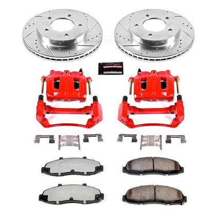 PowerStop Power Stop 99-03 Ford F-150 Front Z36 Truck & Tow Brake Kit w/Calipers KC1866A-36