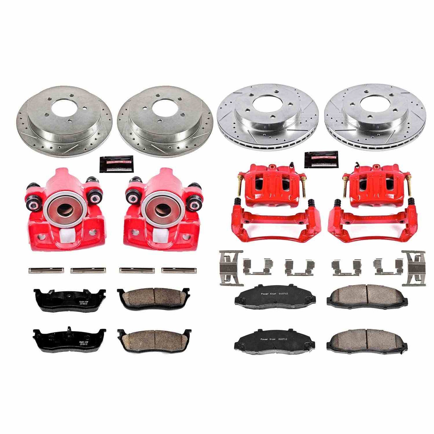 PowerStop Power Stop 99-00 Ford F-150 Z23 Evolution Kit w/ Calipers - Front and Rear KC1867