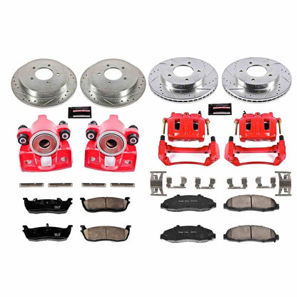 PowerStop Power Stop 99-00 Ford F-150 Z23 Evolution Kit w/ Calipers - Front and Rear KC1867