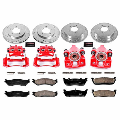 PowerStop Power Stop 97-00 Ford Expedition Z23 Evolution Kit w/ Calipers - Front and Rear KC1870