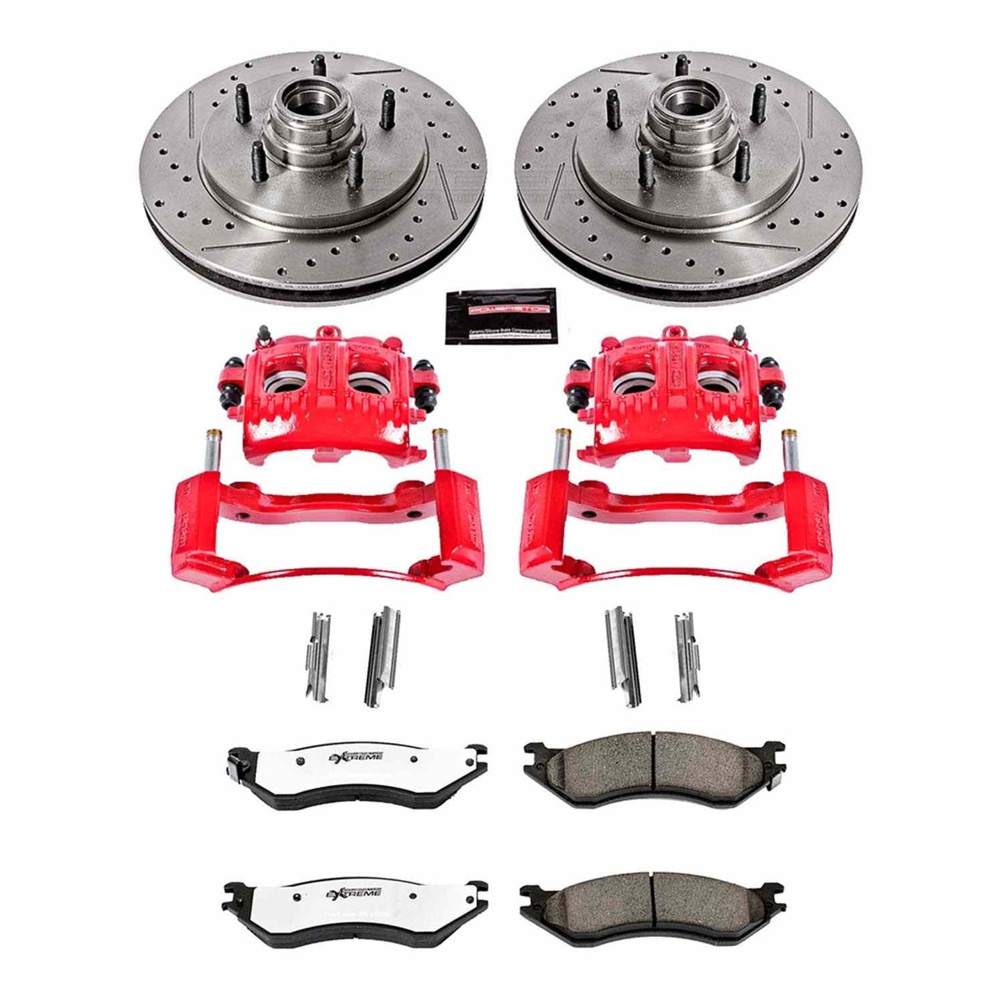 PowerStop Power Stop 97-00 Ford Expedition Front Z36 Truck & Tow Brake Kit w/Calipers KC1878-36