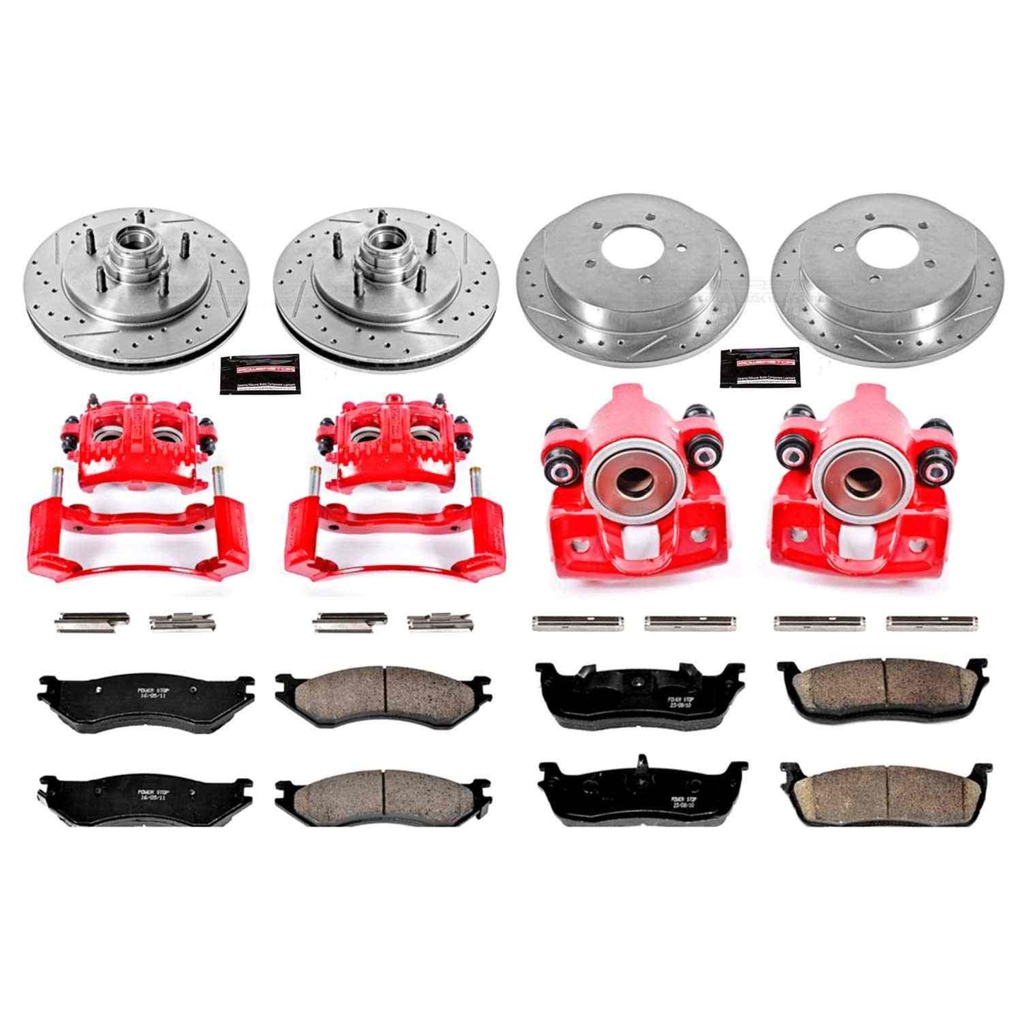 PowerStop Power Stop 97-00 Ford Expedition Z23 Evolution Kit w/ Calipers - Front and Rear KC1880