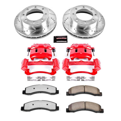 PowerStop Power Stop 1999 Ford F-250 Super Duty Front Z36 Truck & Tow Brake Kit w/Calipers KC1885-36