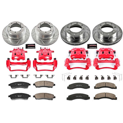 PowerStop Power Stop 1999 Ford F-350 Super Duty Z23 Evolution Kit w/ Calipers - Front and Rear KC1886