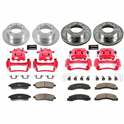 PowerStop Power Stop 1999 Ford F-250 Super Duty Z23 Evolution Kit w/ Calipers - Front and Rear KC1887
