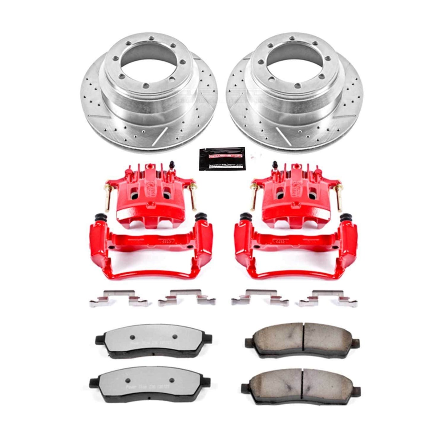 PowerStop Power Stop 00-04 Ford F-350 Super Duty Rear Z36 Truck & Tow Brake Kit w/Calipers KC1889A-36
