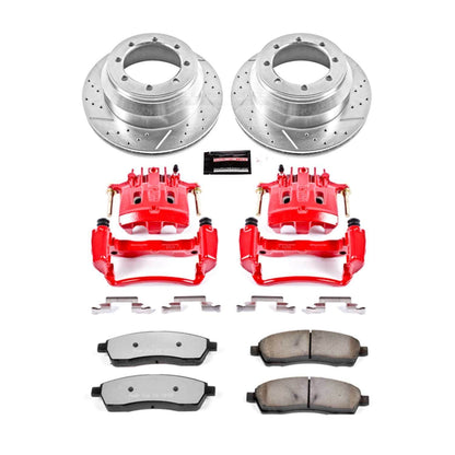 PowerStop Power Stop 00-04 Ford F-350 Super Duty Rear Z36 Truck & Tow Brake Kit w/Calipers KC1889A-36