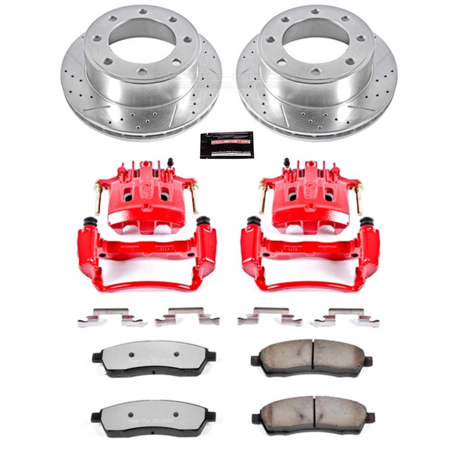 PowerStop Power Stop 00-05 Ford Excursion Rear Z36 Truck & Tow Brake Kit w/Calipers KC1890A-36