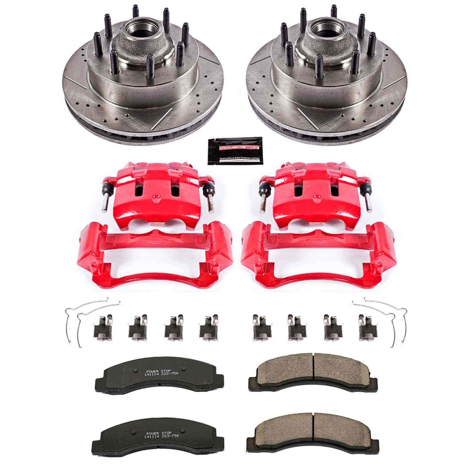 PowerStop Power Stop 00-02 Ford Excursion Z23 Evolution Kit w/ Calipers - Front KC1893