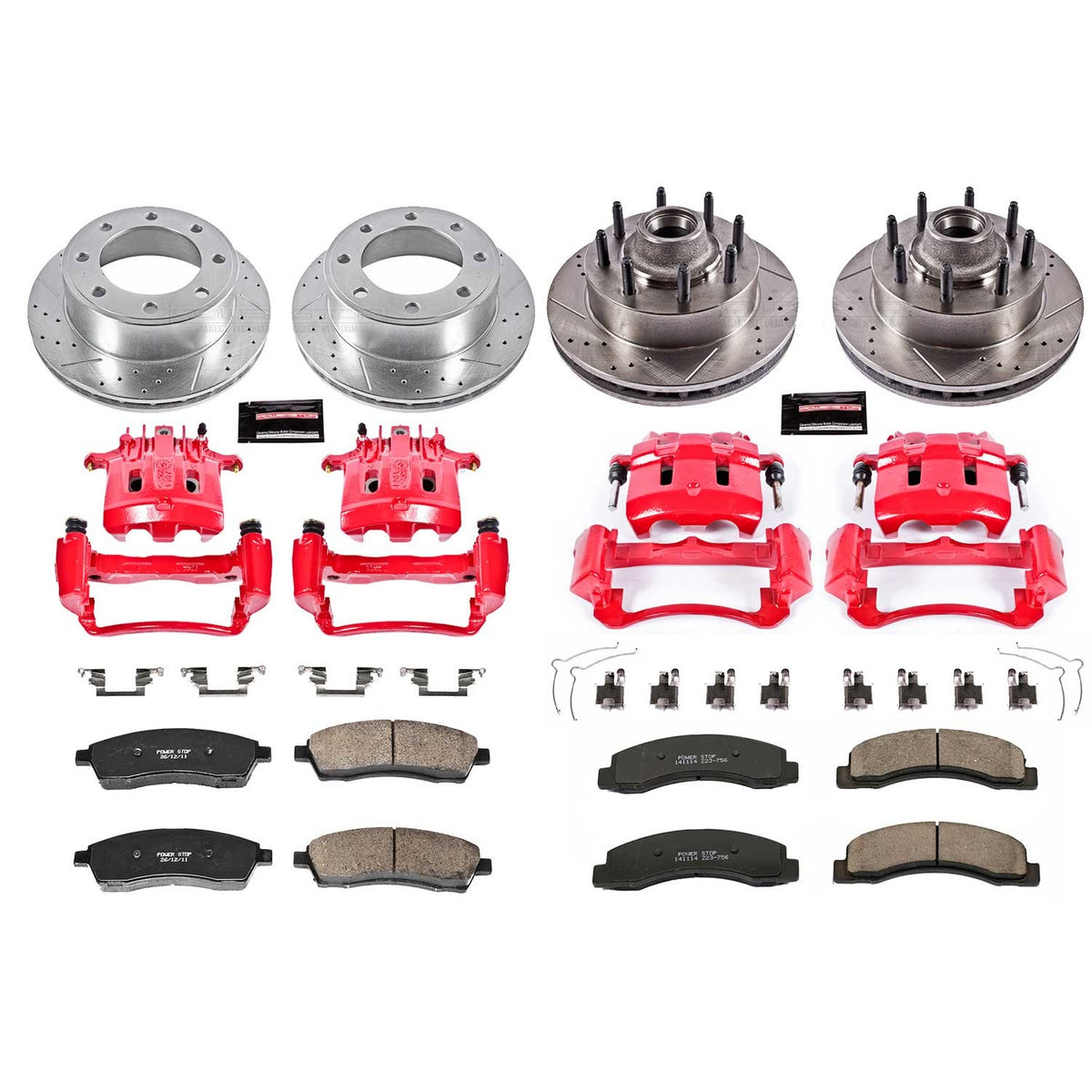 PowerStop Power Stop 2000 Ford Excursion Z23 Evolution Kit w/ Calipers - Front and Rear KC1894
