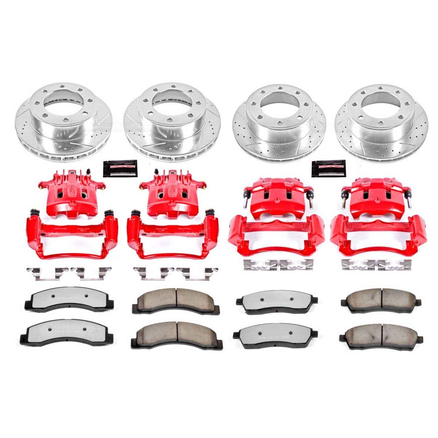 PowerStop Power Stop 2000 Ford Excursion Z36 Truck and Tow Kit w/ Calipers - Front and Rear KC1906-36
