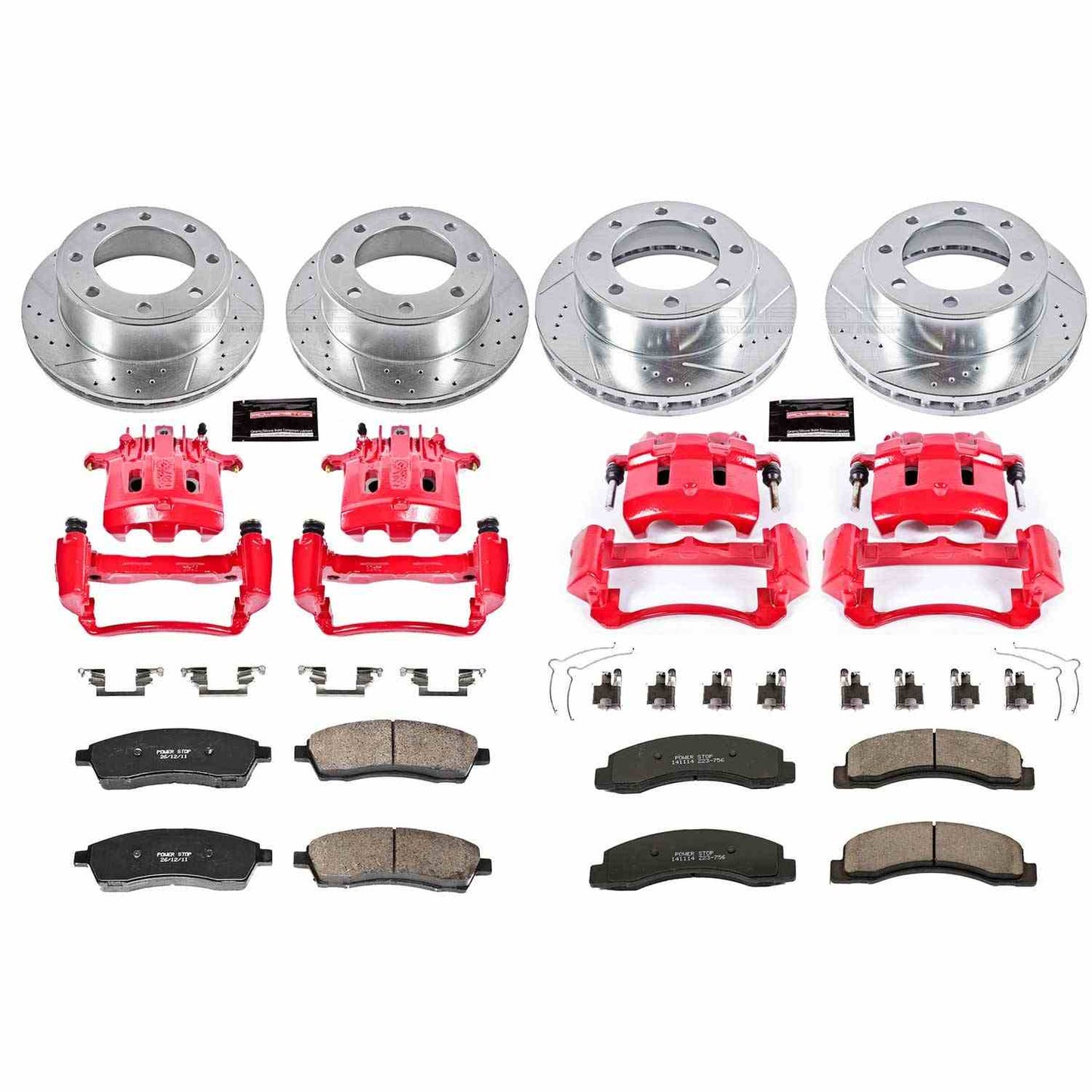PowerStop Power Stop 2000 Ford Excursion Z23 Evolution Kit w/ Calipers - Front and Rear KC1906