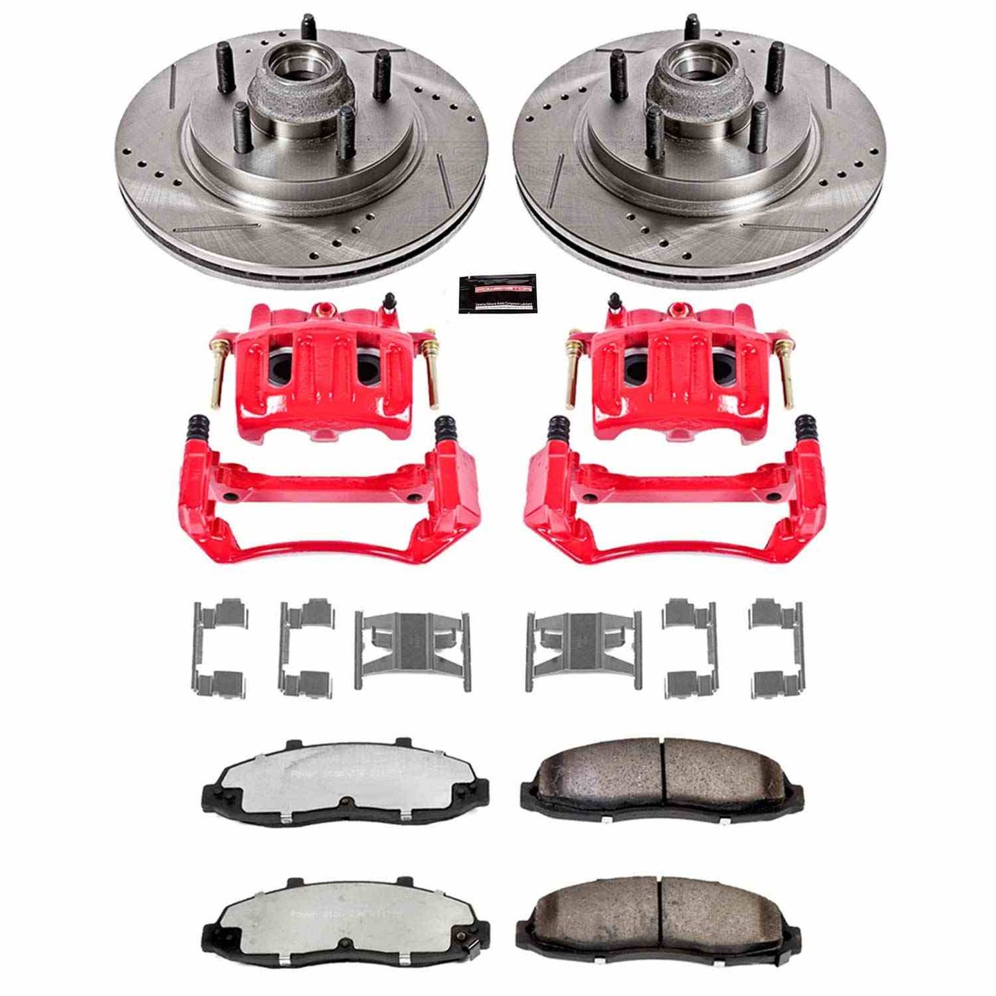 PowerStop Power Stop 2000 Ford F-150 Front Z36 Truck & Tow Brake Kit w/Calipers KC1914-36