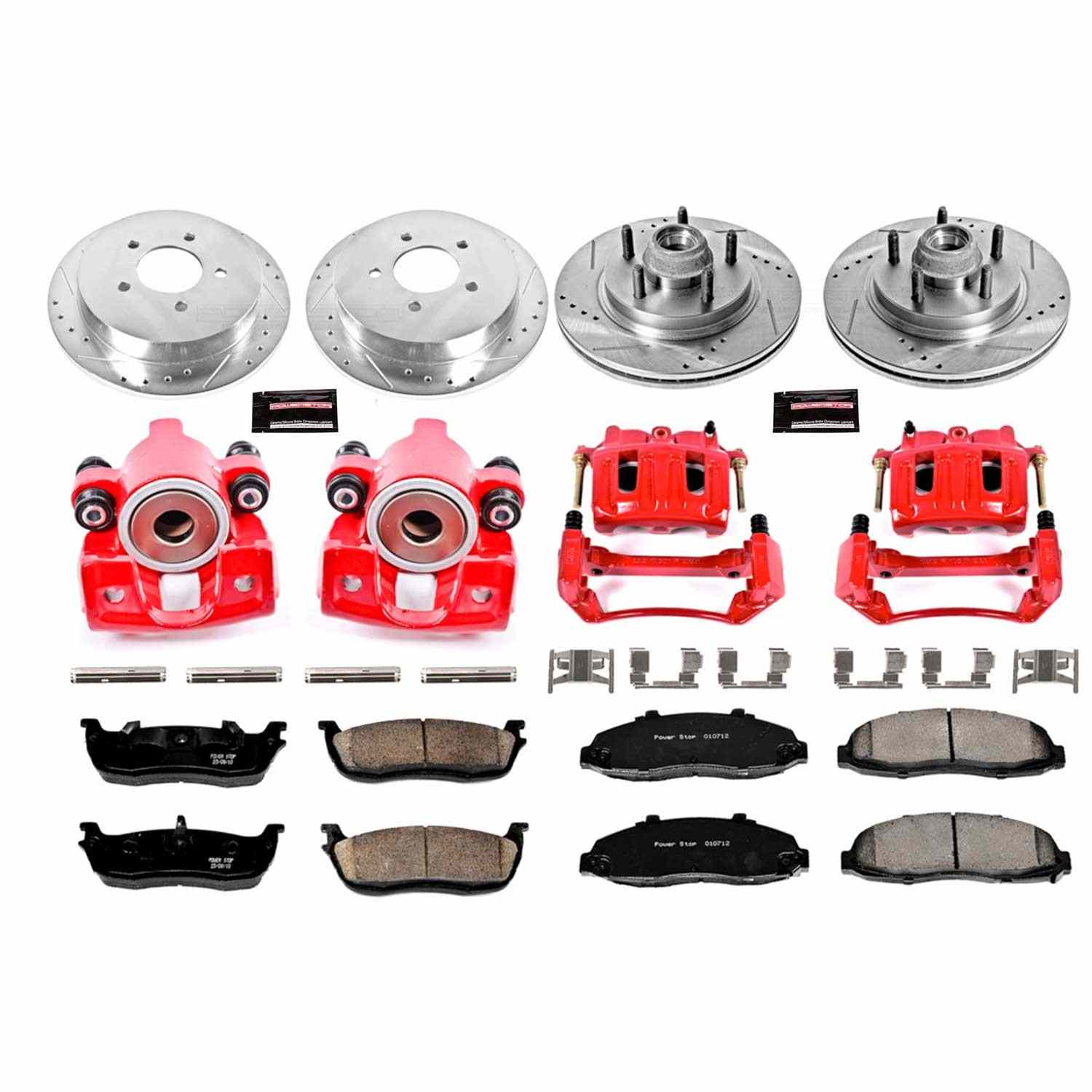 PowerStop Power Stop 00-03 Ford F-150 Z23 Evolution Kit w/ Calipers - Front and Rear KC1915