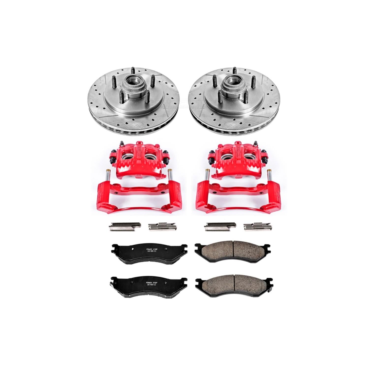 PowerStop Power Stop 00-02 Ford Expedition Z23 Evolution Kit w/ Calipers - Front KC1916