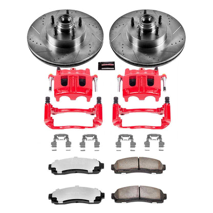 PowerStop Power Stop 01-03 Ford Explorer Sport Front Z36 Truck & Tow Brake Kit w/Calipers KC1920-36