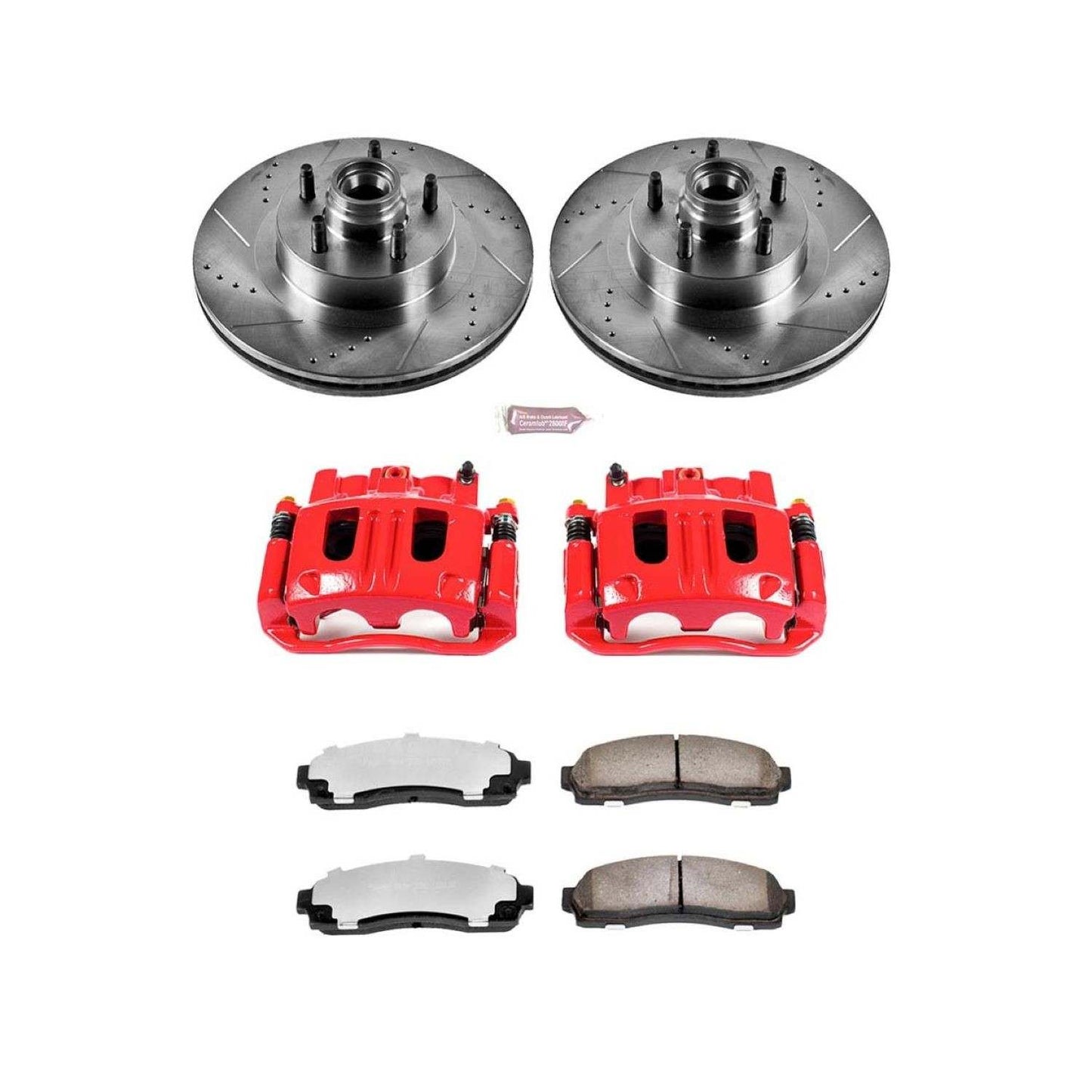 PowerStop Power Stop 03-05 Ford Explorer Sport Trac Front Z36 Truck & Tow Brake Kit w/Calipers KC1920A-36