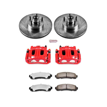 PowerStop Power Stop 03-05 Ford Explorer Sport Trac Front Z36 Truck & Tow Brake Kit w/Calipers KC1920A-36