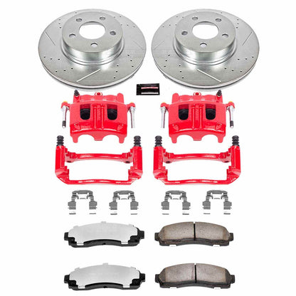 PowerStop Power Stop 01-03 Ford Explorer Sport Front Z36 Truck & Tow Brake Kit w/Calipers KC1923-36