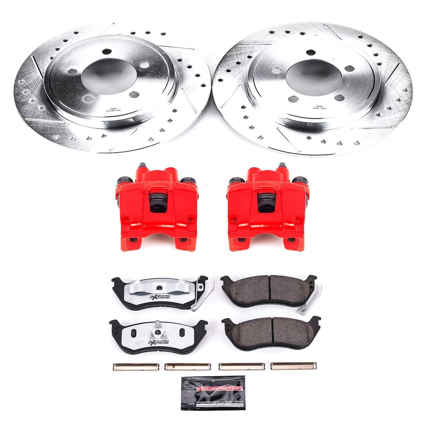 PowerStop Power Stop 06-10 Ford Explorer Rear Z36 Truck & Tow Brake Kit w/Calipers KC1929-36