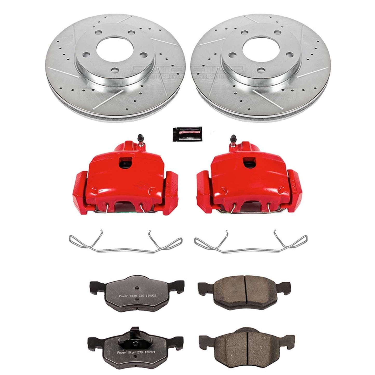 PowerStop Power Stop 01-07 Ford Escape Front Z36 Truck & Tow Brake Kit w/Calipers KC1930-36