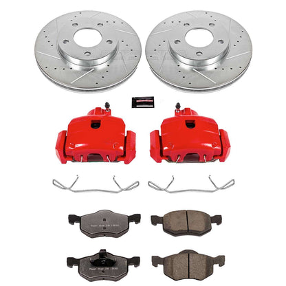 PowerStop Power Stop 01-07 Ford Escape Front Z36 Truck & Tow Brake Kit w/Calipers KC1930-36
