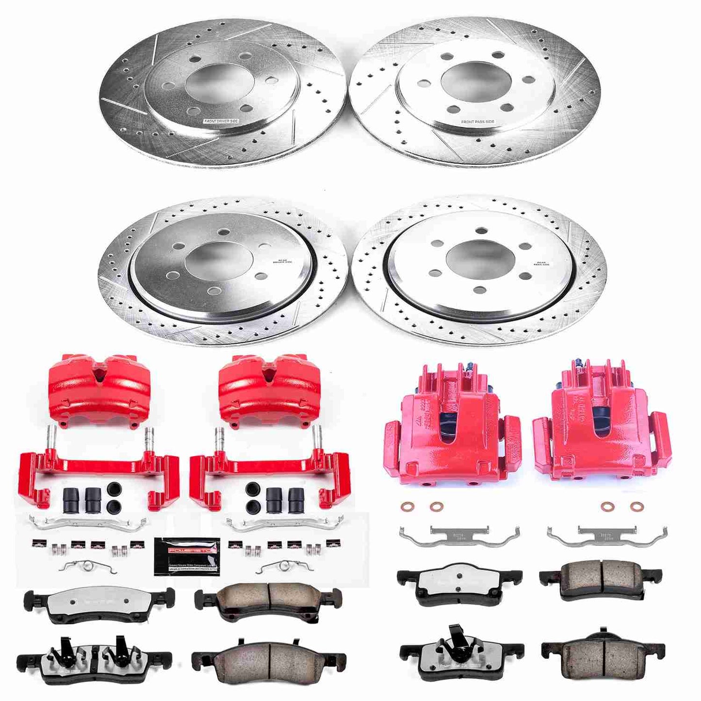 PowerStop Power Stop 02-06 Ford Expedition Z36 Truck and Tow Kit w/ Calipers - Front and Rear KC1934-36