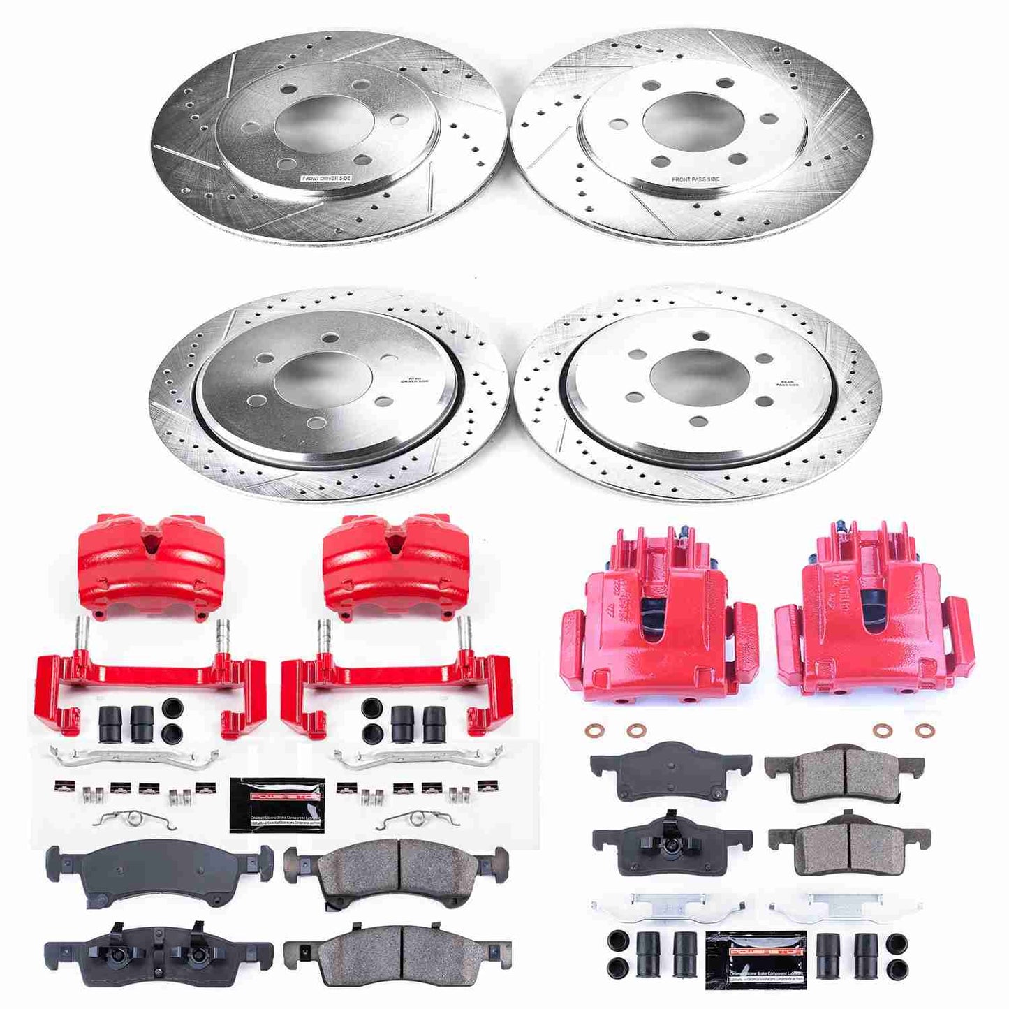 PowerStop Power Stop 02-06 Ford Expedition Z23 Evolution Kit w/ Calipers - Front and Rear KC1934