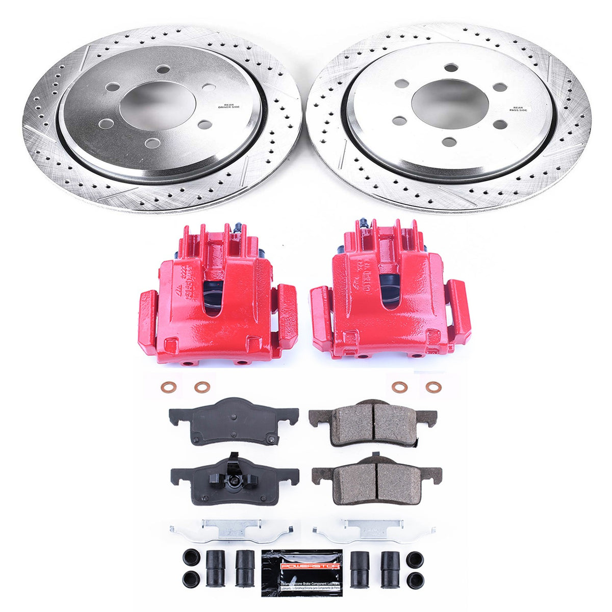 PowerStop Power Stop 02-06 Ford Expedition Z23 Evolution Kit w/ Calipers - Rear KC1935