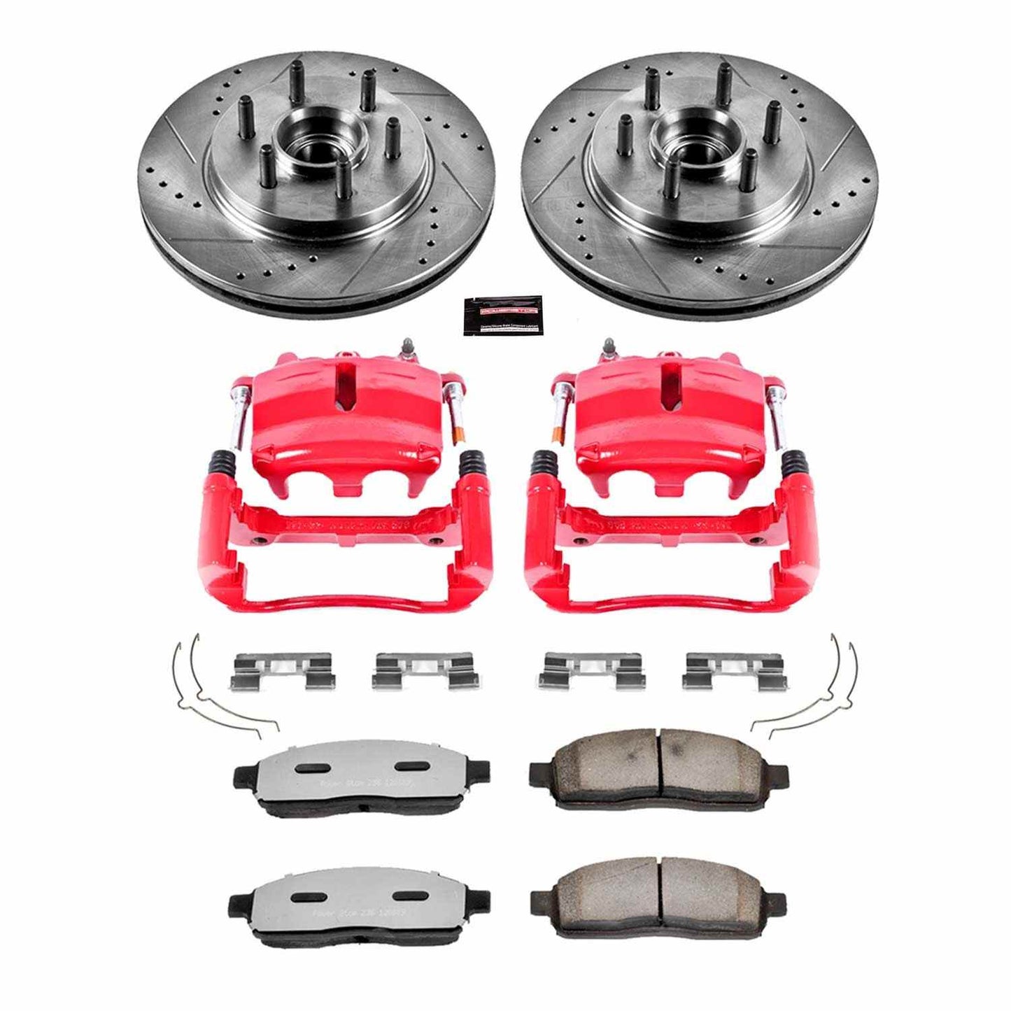 PowerStop Power Stop 2004 Ford F-150 Front Z36 Truck & Tow Brake Kit w/Calipers KC1939-36