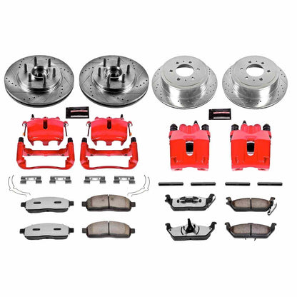 PowerStop Power Stop 05-08 Ford F-150 Z36 Truck and Tow Kit w/ Calipers - Front and Rear KC1940A-36