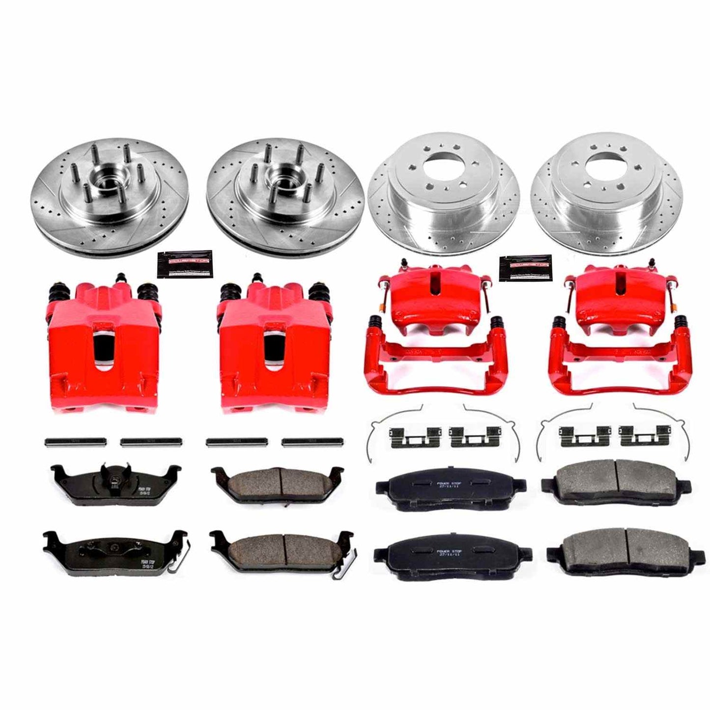 PowerStop Power Stop 05-08 Ford F-150 Z23 Evolution Kit w/ Calipers - Front and Rear KC1940A