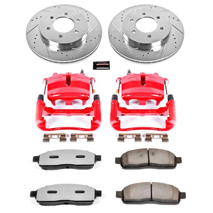 PowerStop Power Stop 2004 Ford F-150 Front Z36 Truck & Tow Brake Kit w/Calipers KC1943-36