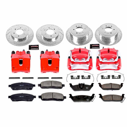 PowerStop Power Stop 2004 Ford F-150 Z23 Evolution Kit w/ Calipers - Front and Rear KC1944