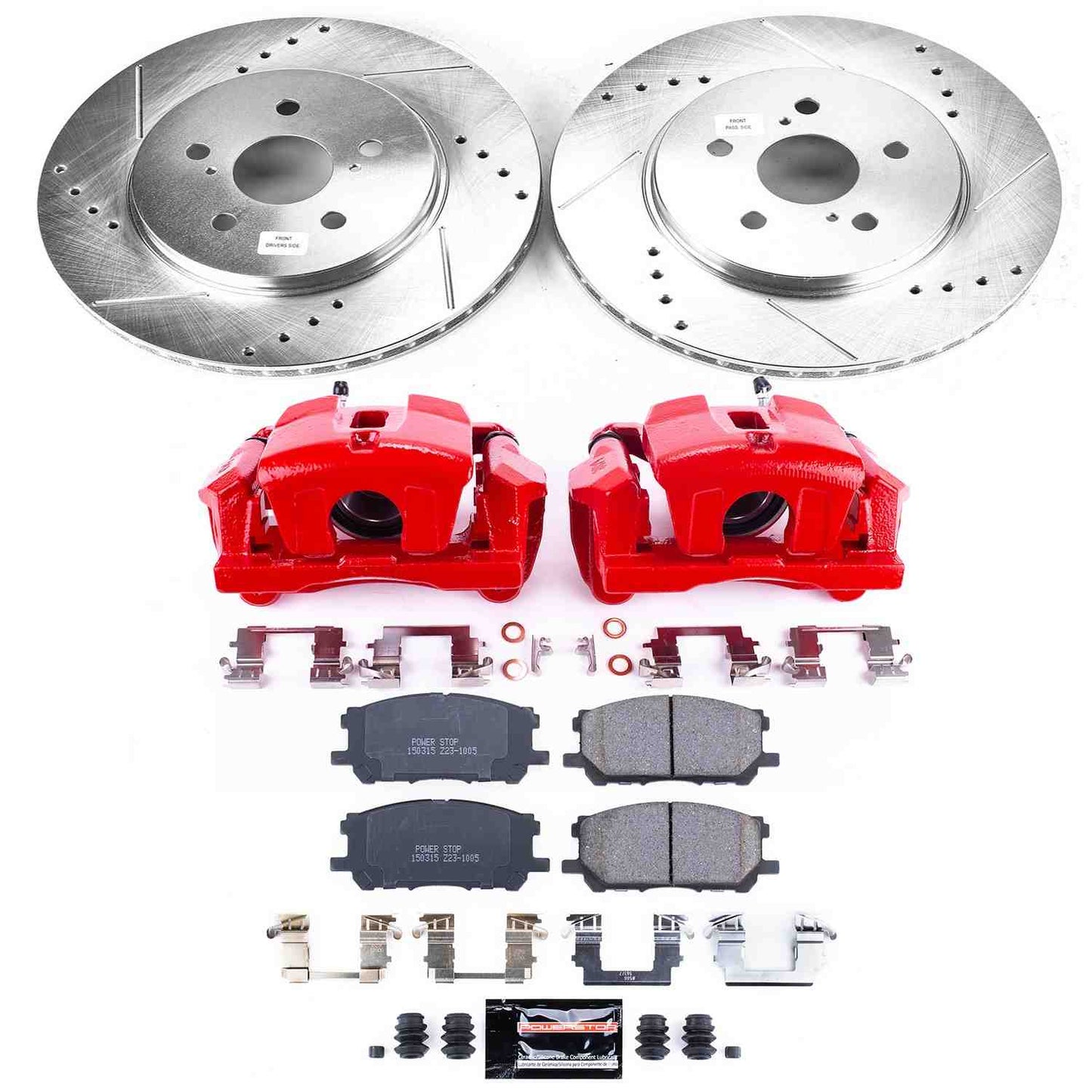 PowerStop Power Stop 04-06 Lexus RX330 Z23 Evolution Kit w/ Calipers - Front KC196