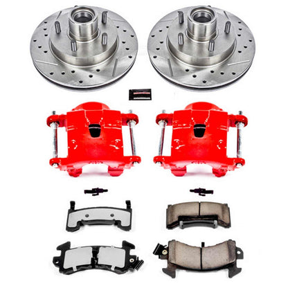 PowerStop Power Stop 95-97 Chevrolet Blazer Front Z36 Truck & Tow Brake Kit w/Calipers KC1985-36