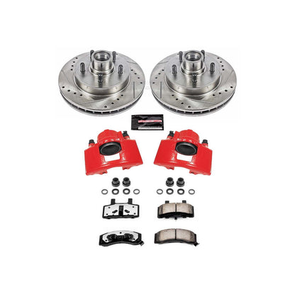 PowerStop Power Stop 98-00 Chevrolet Tahoe Front Z36 Truck & Tow Brake Kit w/Calipers KC1991-36
