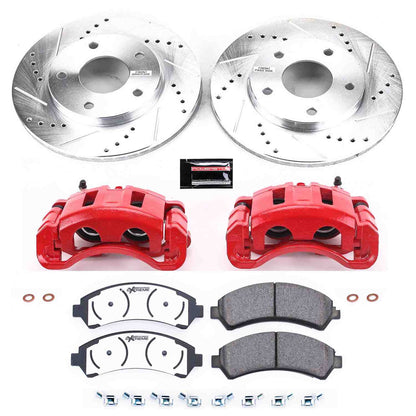 PowerStop Power Stop 97-05 Chevrolet Blazer Front Z36 Truck & Tow Brake Kit w/Calipers KC2004-36
