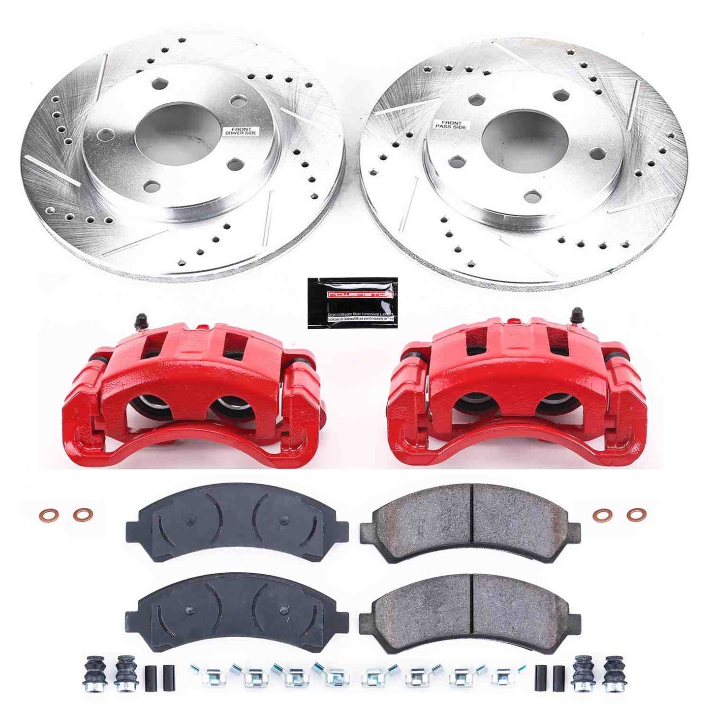 PowerStop Power Stop 97-05 Chevrolet Blazer Z23 Evolution Kit w/ Calipers - Front KC2004