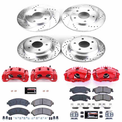 PowerStop Power Stop 97-05 Chevrolet Blazer Z23 Evolution Kit w/ Calipers - Front and Rear KC2005
