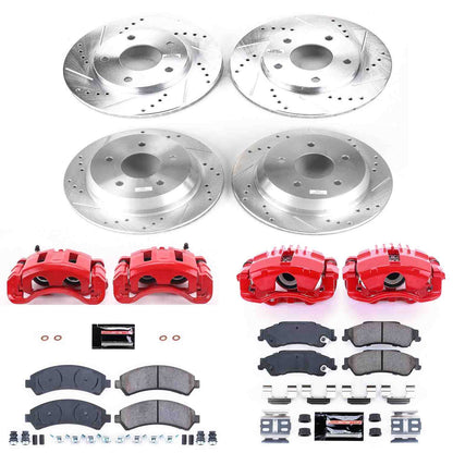 PowerStop Power Stop 98-05 Chevrolet Blazer Z23 Evolution Kit w/ Calipers - Front and Rear KC2006