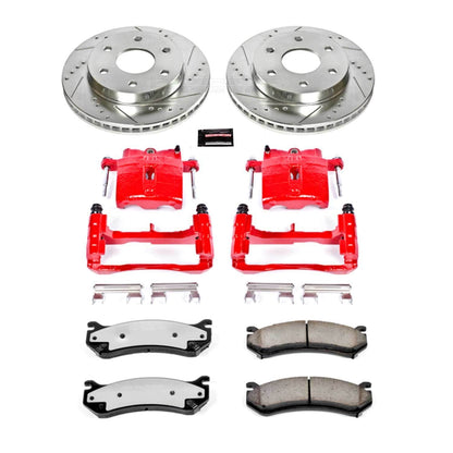PowerStop Power Stop 02-06 Cadillac Escalade Front Z36 Truck & Tow Brake Kit w/Calipers KC2009-36
