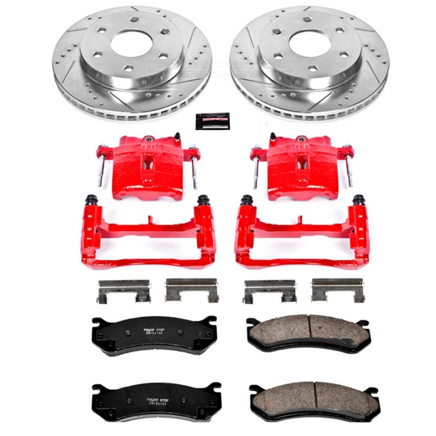 PowerStop Power Stop 02-06 Cadillac Escalade Z23 Evolution Kit w/ Calipers - Front KC2009