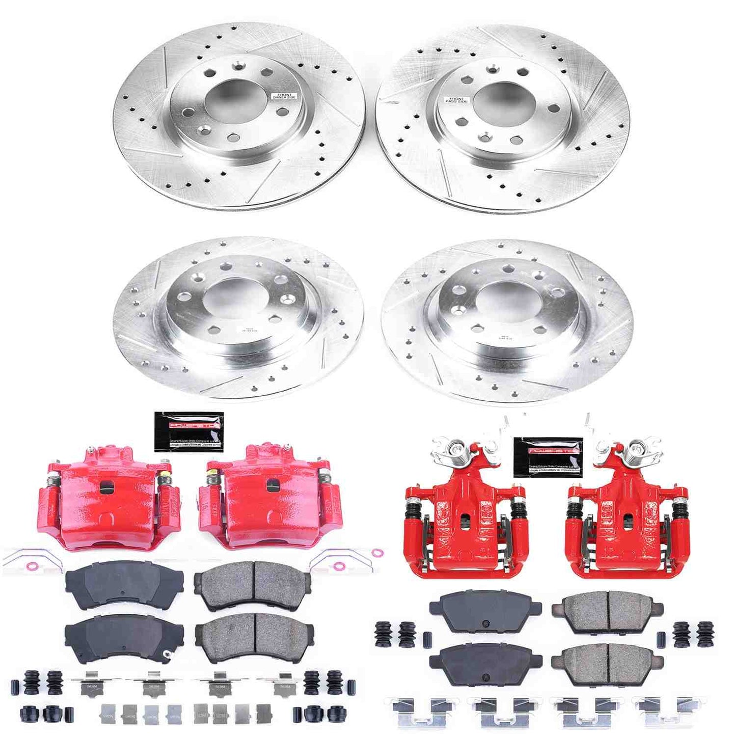 PowerStop Power Stop 06-12 Ford Fusion Z23 Evolution Kit w/ Calipers - Front and Rear KC200