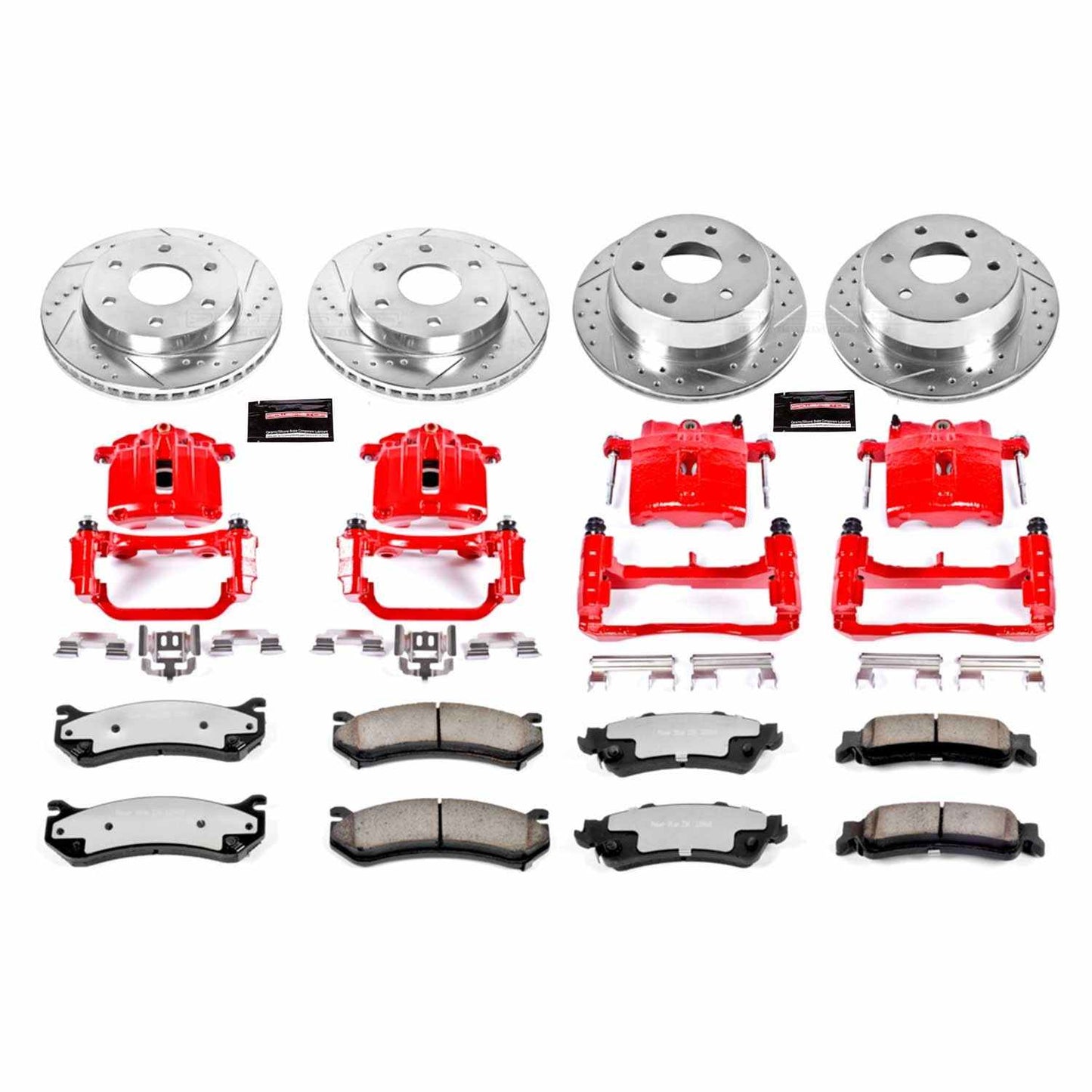 PowerStop Power Stop 03-05 Chevrolet Astro Z36 Truck and Tow Kit w/ Calipers - Front and Rear KC2010A-36