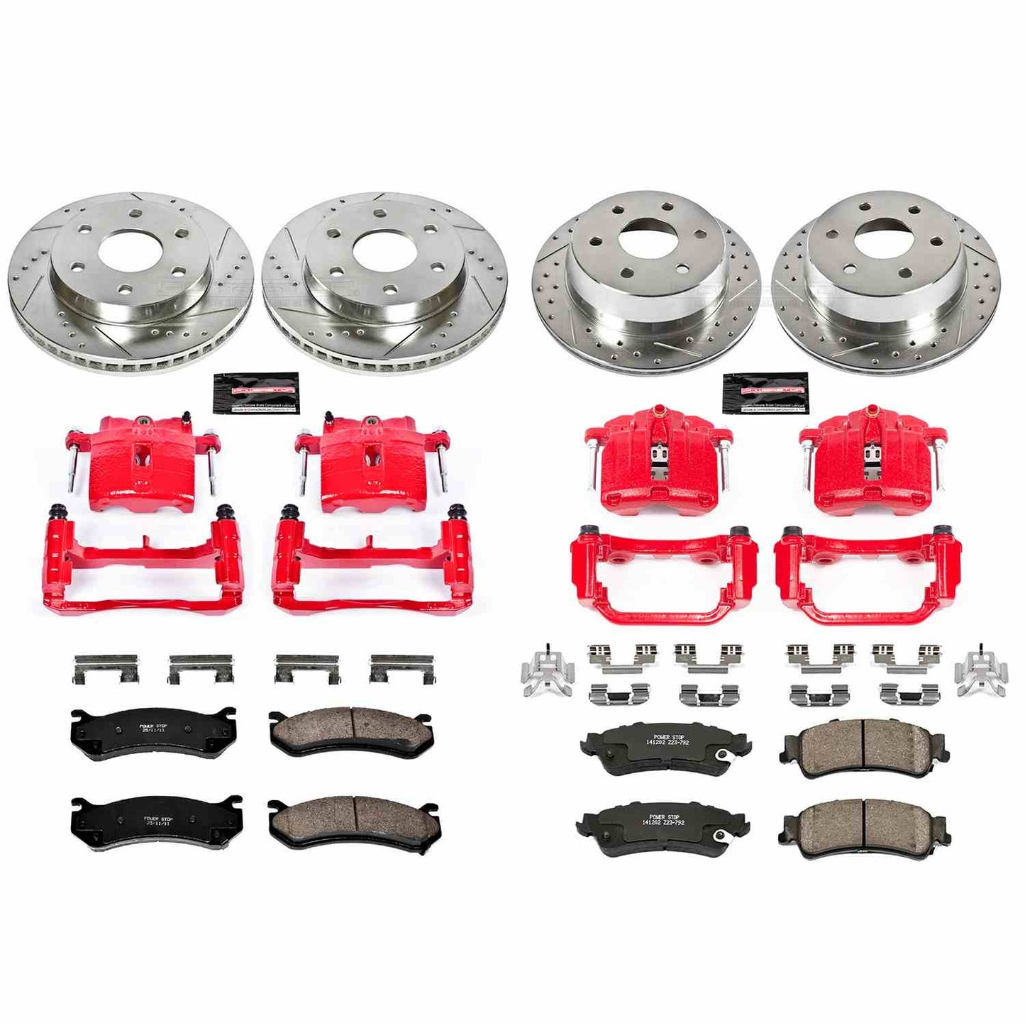 PowerStop Power Stop 03-05 Chevrolet Astro Z23 Evolution Kit w/ Calipers - Front and Rear KC2010A