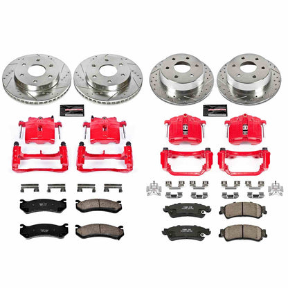 PowerStop Power Stop 03-05 Chevrolet Astro Z23 Evolution Kit w/ Calipers - Front and Rear KC2010A