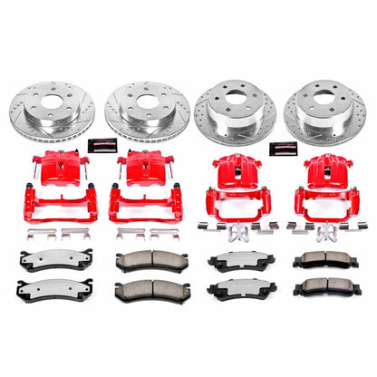 PowerStop Power Stop 03-06 Chevrolet Silverado 1500 Z36 Truck and Tow Kit w/ Calipers - Front and Rear KC2010B-36
