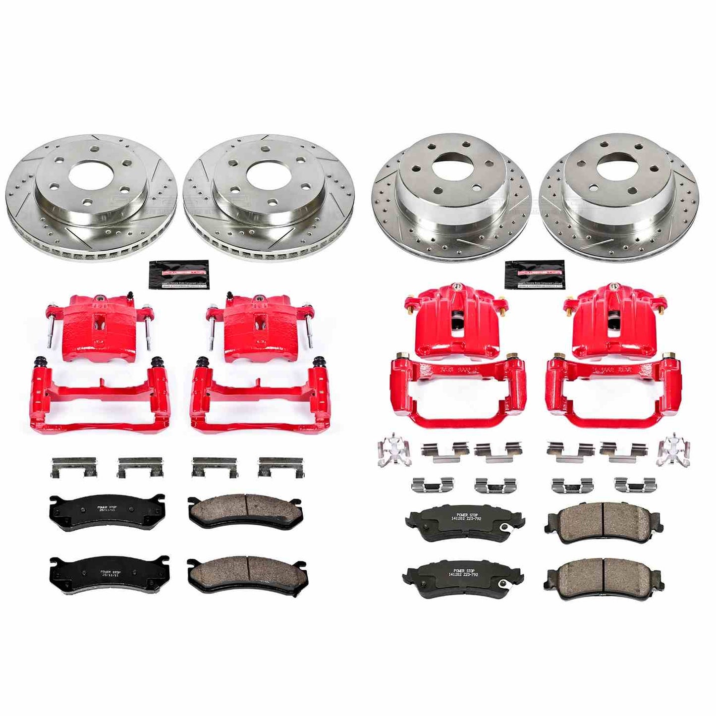 PowerStop Power Stop 03-06 Chevrolet Silverado 1500 Z23 Evolution Kit w/ Calipers - Front and Rear KC2010B