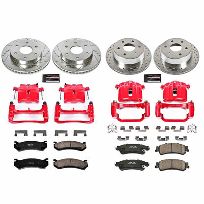 PowerStop Power Stop 03-06 Chevrolet Silverado 1500 Z23 Evolution Kit w/ Calipers - Front and Rear KC2010B